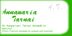 annamaria tarnai business card