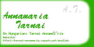 annamaria tarnai business card